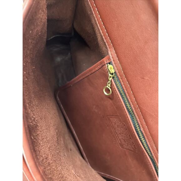 Coach Briefcase Vintage Morgan Cordovan Gloved Leather Messenger Laptop - Picture 11 of 12